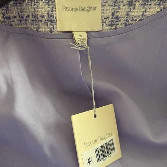 Favorite Daughter The Dasha Tweed Top in Lilac $338 - Picture 6 of 6